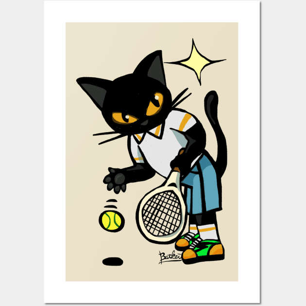 Tennis player Wall Art by BATKEI